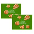 thumbnail image 1 of Oleegame 2 Pcs Napperons de Noël Rustiques Vintage Lavables, 1 of 4