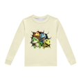 thumbnail image 4 of Pyjama pour Garçons, Enfants, Dinosaure Imprimé, Col Rond, Haut à Manches Longues, Pantalon, Ensemble de Pyjama 2 Pcs, Printemps Automne, Pyjama pour Enfants, Beige, 6 Ans-7 Ans, 4 of 5