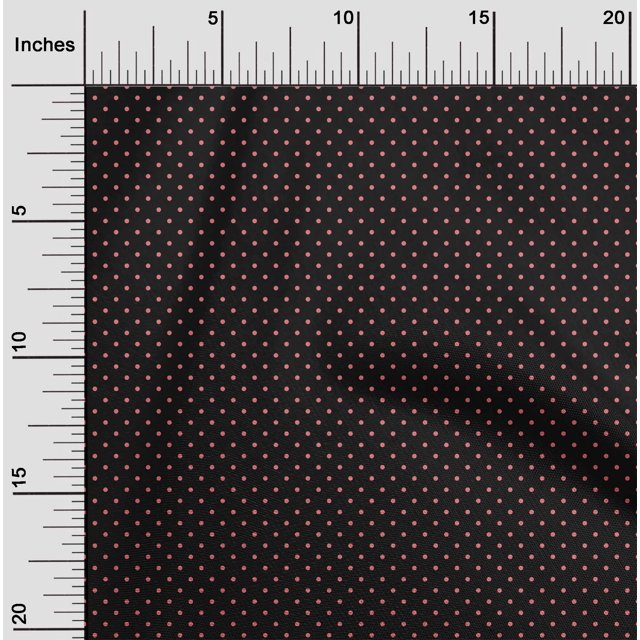 oneOone Polyester Lycra Fabric Polka Dots Print Sewing Fabric BTY 56 Inch Wide