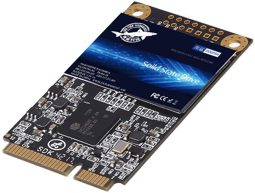 SSD mSATA 64GB Dogfish Internal Solid State Drive High Performance Hard Drive for Desktop Laptop SATA III 6Gb/s