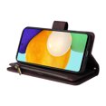 thumbnail image 2 of Case for Samsung Galaxy A52 5G Cover Zipper Pocket Wallet Case Magnetic Protective - Braun, 2 of 5