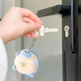 thumbnail image 2 of Blue Blue Turtle Plush Toy With Round Keychain For Gifts, 2 of 6