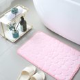thumbnail image 2 of Bigersell Bathroom Rugs Non Slip Washable Clearance Non Slip Bath-Mat, Absorbent Washable Bath Mats for Bathroom with Rubber Backing, Thin Bathroom Rugs Bathroom Mats Bathroom Rugs Bath Rugs Pink-A, 2 of 2