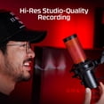 thumbnail image 2 of HyperX QuadCast 2 – USB Microphone for Gaming, Streaming and Podcasting, with On-Board Controls, LED Lighting, Removable Shock Mount, PC, Mac, PS5, PS4, USB-C - Black, 2 of 6