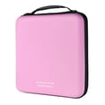 thumbnail image 1 of CD Case, 192 Capacity EVA DVD Case Pink Portable Zipper Holder Disc Storage Organizer Wallet, 1 of 6