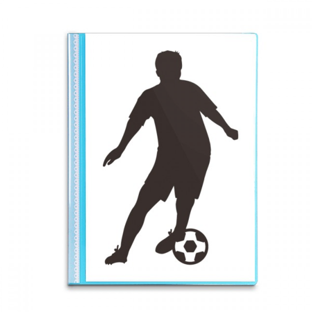 Soccer Soccer Sports Contour Livre Feuille Protecteurs Portfolio Reliure Chemise