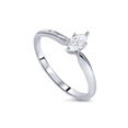 thumbnail image 3 of 1/4ct Solitaire Marquise Diamond Engagement Ring Solid 14K White Gold, 3 of 3