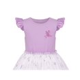 thumbnail image 4 of Robe Fille Violette Manches à Volants Papillon Jupe Étincelante Fête 6 Ans, 4 of 5