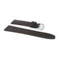 thumbnail image 3 of Extra Long (XL), 20mm Stitching, Leather Slim Watch Strap Band, Silver Coloured Buckle, 3 of 7