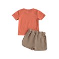 thumbnail image 3 of EYIIYE Haut à Manches Courtes en Coton et Lin pour Bébé Garçon + Shorts, 3 of 8