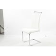 thumbnail image 1 of Chaises de salle à manger Aerys Max en PU blanc (ensemble de 4), 1 of 3