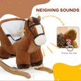 thumbnail image 4 of Qaba Cheval à Bascule pour Bébé, Animal en Peluche avec Sons, 4 of 10