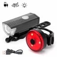 thumbnail image 2 of ZZkhGO Rechargeable Bicycle Light Set, USB LED Headlight Taillight Kit, Powerful Flash Bike Lights for Night Cycling Commuting Safety, 2 of 7