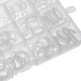 thumbnail image 2 of Unique Bargains Kit de Joint Torique en Silicone, 225 Pcs Anneaux Métriques Assortiment Blanc, 2 of 3