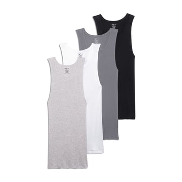 Jockey Débardeur A-Shirt pour Homme en Coton 100 % - Lot de 4