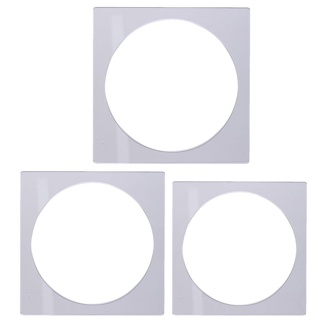 Miangastore 3pcs Layer Cake Mold Square Acrylic Cake Board Cake Scraping Plate Cake Tools