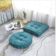 thumbnail image 1 of Home Patio Round Shaped Thickened Pillow Cushion Chair Pad-Turquoise Blue, 1 of 4