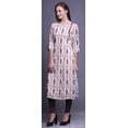 thumbnail image 3 of Bimba Tunique Droite à Manches 3/4, Hauts Imprimés, Kurta, Tenue d'Été pour Femmes, 3 of 6