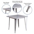 thumbnail image 2 of Table intérieure-extérieure en métal noir carrée de 31,5 po, 2 of 9