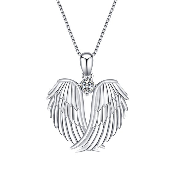 Rose Gold Chain Necklaces for Women Angel-Wing S Necklace Angel-Wing S Pendant Birthstone Necklace for Women Jewelry Gold Pendant Necklaces for Women Jewelry Chains Necklace Gold