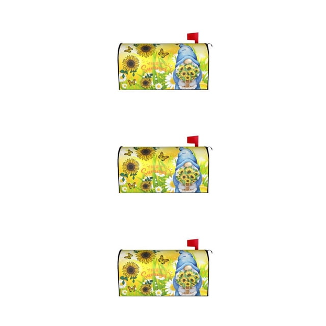 maskred Festive Atmosphere Vibrant Deer Patterned Sleeve For Mailbox Bright And Warm YTYH2309051 3Set