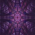 thumbnail image 1 of Ahgly Tapis d'Intérieur Lavable en Machine Carré Transitionnel Violet Profond, 8 Pieds Carré, 1 of 7
