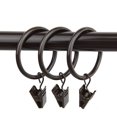 thumbnail image 1 of Curtain Rings w/ Clips 1-3/8" (Set of 10), 1 of 4
