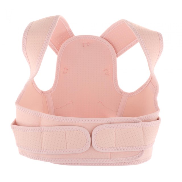 lionlar Posture Corrector Adjustable Breathable Lightweight Back Brace for Neck Back Pink XL 2XL