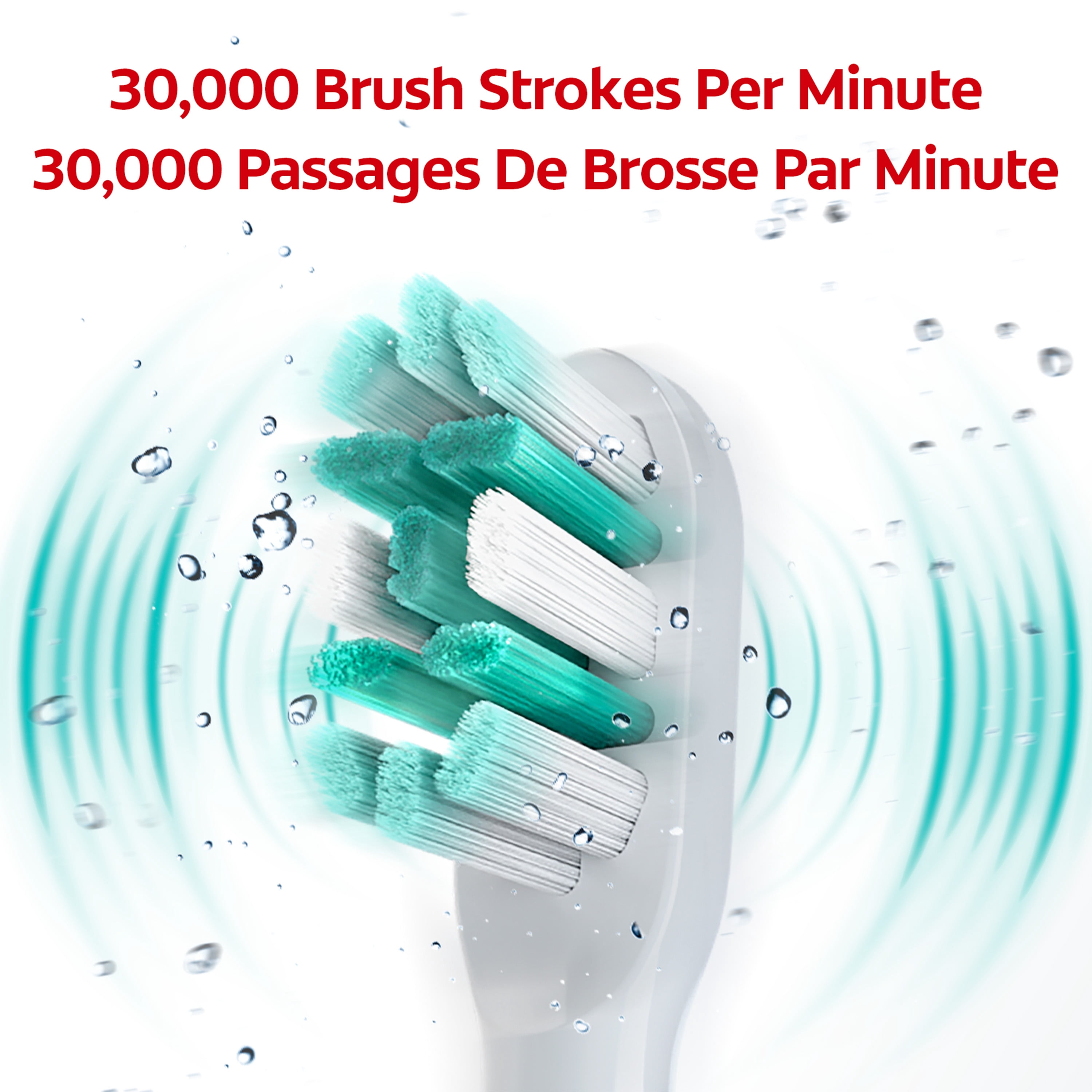 Brosse à dents sonique à piles Colgate Total, poils souples
