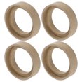 thumbnail image 1 of Unique Bargains 4 Pcs Universal 1.5 Inch Speaker Subwoofer Mounting Spacer Rings Solid Wood Beige, 1 of 6
