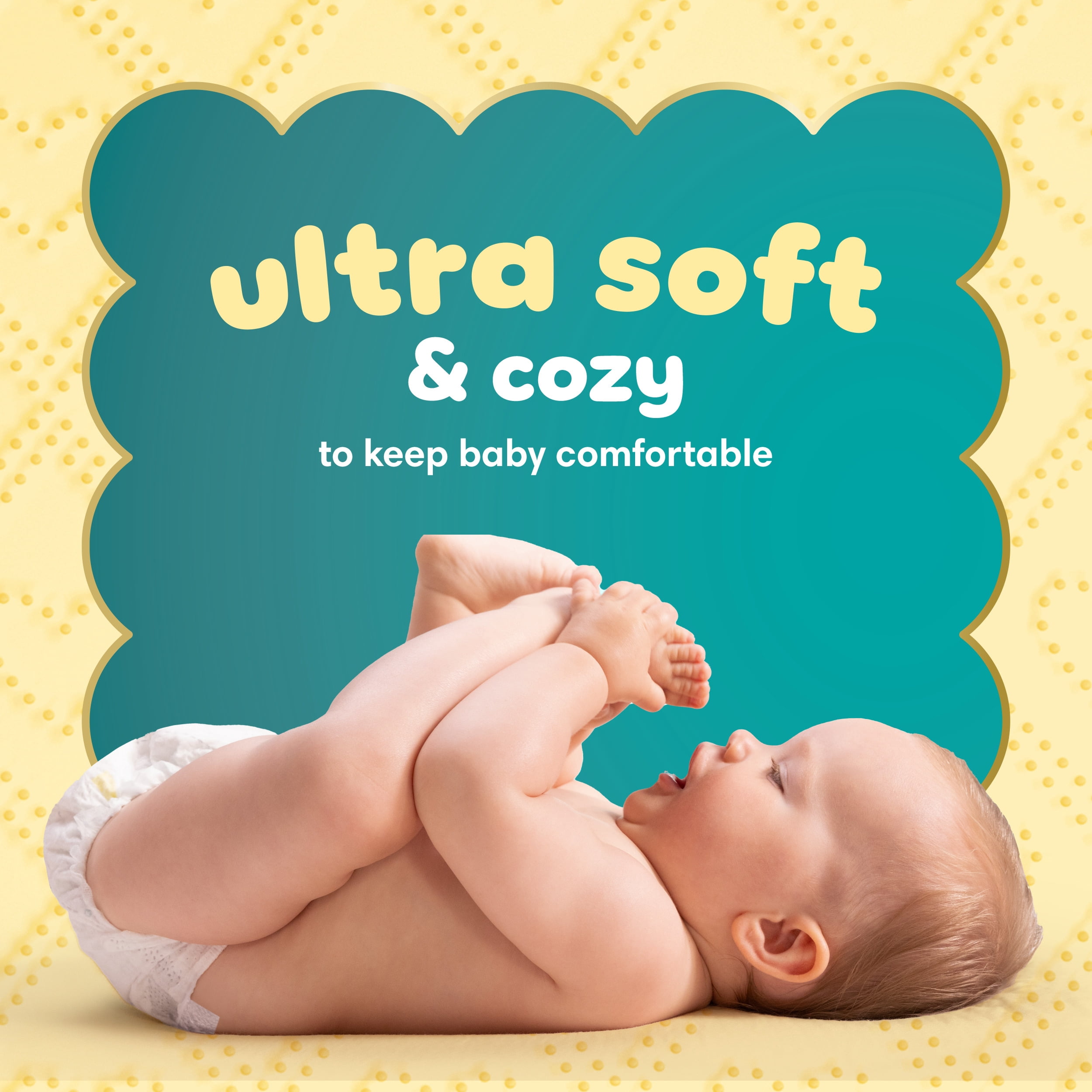 Pampers Swaddlers Couches, Taille 3 (13-26 lbs), Absorbantes, Garde Bébé au Sec et Confortable, Couche Jetable pour Bébé Sans Danger pour la Peau