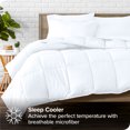 thumbnail image 2 of Bare Home Ensemble 7 Pcs Bed-in-a-Bag - Très Grand, Blanc avec Ensemble de Draps Blanc, 2 of 7