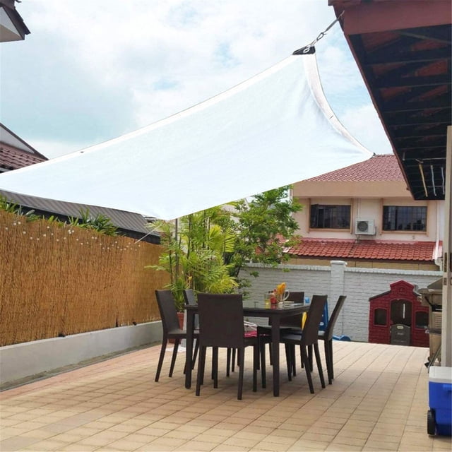 PRETXORVE Outdoor Sunny Shade, Pergola, And Backyard Patio With Protection, Heat Material, Reinforced Grommets(White)