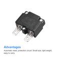 thumbnail image 4 of Unique Bargains Circuit Overload Protector 12A AC125/250V DC32V Automatic Reset Thermal Circuit Breaker 2pcs, 4 of 5