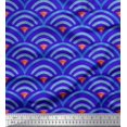 thumbnail image 1 of Soimoi Rayon Crepe Fabric Scales Geometric Print Fabric by Yard 46 Inch Wide, 1 of 3