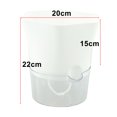 thumbnail image 3 of Transparent Self-Watering Plant Flower Plastic Pot Planter Home Garden Decor, 3 of 10