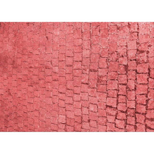 Ahgly Company Tapis d'Intérieur Rectangulaires Transitionnels Rouges Lavables à la Machine, 2 Pieds x 5 Pieds