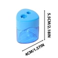 thumbnail image 3 of Dvkptbk Colored Pencil Sharpener, Double Holes Small Manual Pencil Sharpener with Lid for Kids, Classroom, Office, Home (Random Color), 3 of 9