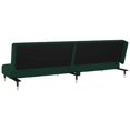 thumbnail image 5 of vidaXL 2-Seater Adult Sofa Bed - Dark Green Velvet, 5 of 5