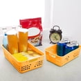 thumbnail image 4 of PRETXORVE Small Desktop Storage Basket European Blue Remote Control Storage Household Drains Basket, 4 of 6