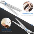 thumbnail image 3 of Professional Salon Hair Cutting Thinning Scissors Barber Shears Hairdressing Set,2pcs, 3 of 8