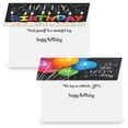 thumbnail image 2 of Current Bright on Black Birthday Greeting Cards - Set of 8, Large 5" x 7", 2 of 6