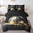 thumbnail image 1 of Ensemble de Lit Complet de Basketball avec Draps 7 Pcs Ensemble de Literie de Sport Doré pour Enfants Garçons Adultes Hommes Ensemble de Lit de Basketball Réversible, 1 of 5