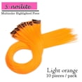 thumbnail image 2 of MesaSe Highlights Straight Clip in Hair Extensions Heat-Resistant Synthetic Hair in Multiple Color, 2 of 6