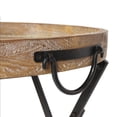 thumbnail image 2 of Table pliante ronde hometrends en bois et en métal, 2 of 4