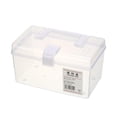 thumbnail image 1 of XIPYYKM 1 Paquet Boîte de Rangement Portable Transparente avec Poignée Rangement d'Outils pour Tablette Étui d'Organisation d'Outils, 1 of 7