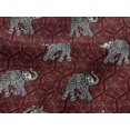 thumbnail image 4 of oneOone Viscose Jersey Fabric Elephant Block Print Sewing Fabric BTY 60 Inch Wide, 4 of 5