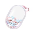 thumbnail image 4 of TISHITA Sac d'Exposition Transparent pour Figurines, Étui de Rangement Antipoussière pour Mini Figurines pour Poupée de 15/20 cm Rose G avec Balles, 4 of 8