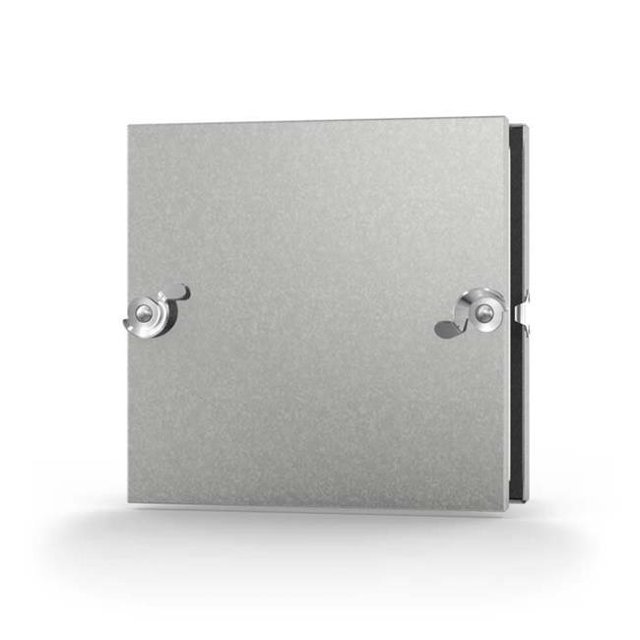 14 x 14 Porte de Conduit Isolée pour Conduit en Tôle - Articulée
