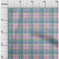 thumbnail image 1 of oneOone Cotton Poplin Fabric Madras Check Print Sewing Fabric BTY 56 Inch Wide, 1 of 4